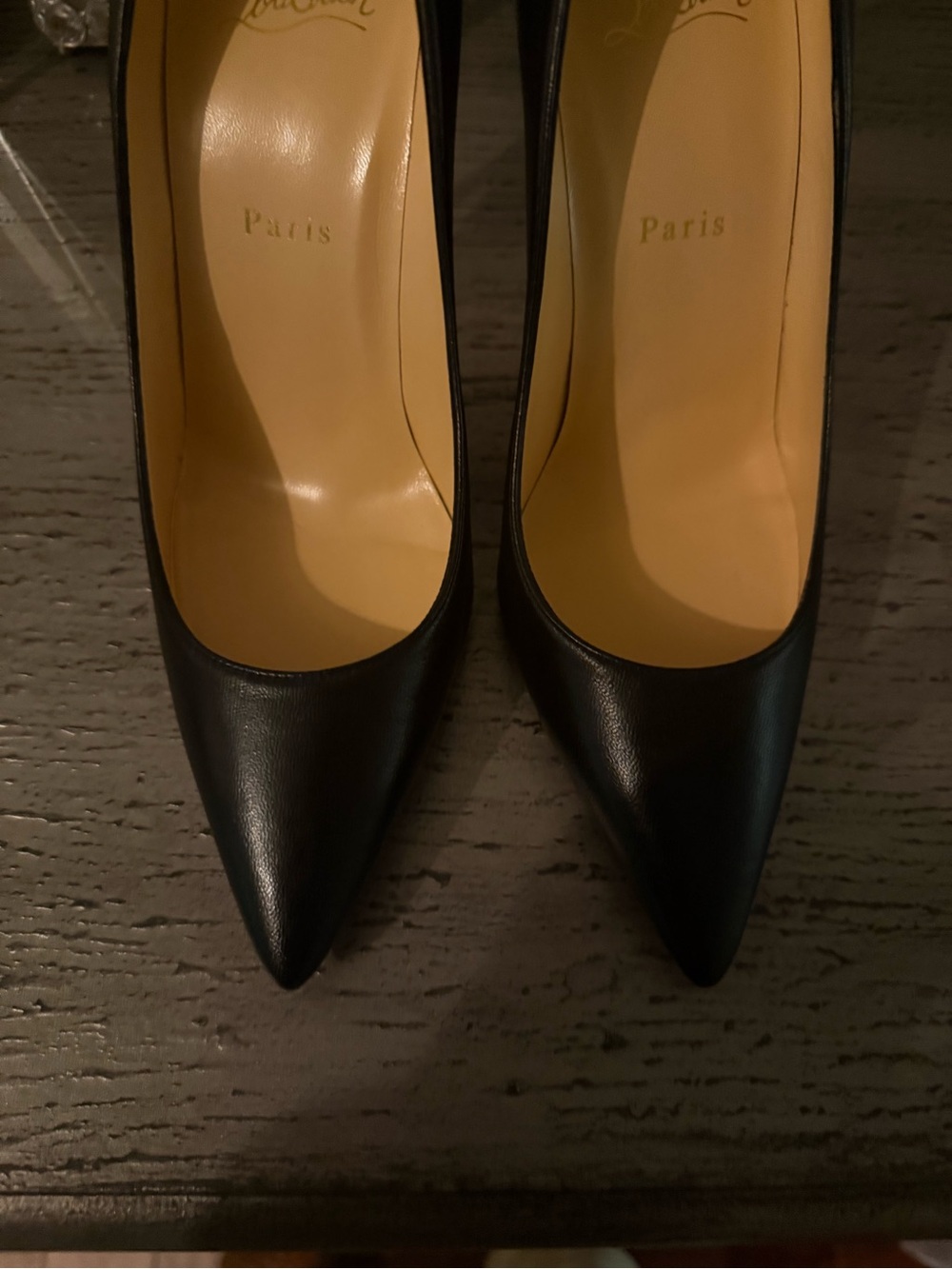 New Christian Louboutin pigalle 100 mm heel sz 38.5